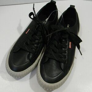 Levi's Black Faux Leather Sneakers NWOT